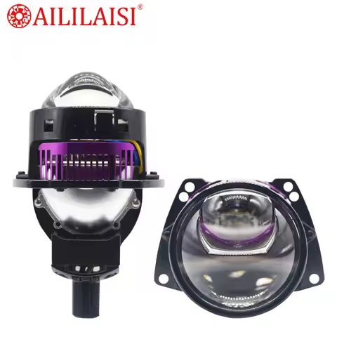 Aililaisi 3-Inch Bifocal Lens Car Headlight Bi LED Projector Laser Modification Accessories for BMW 