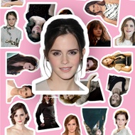 50 different Emma Watson stickers, not identical, pre-cut, peel off and stick 2-7cm