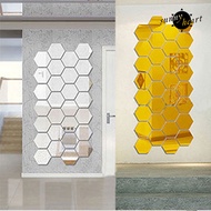 [SNNY]  3D Acrylic Modern Mirror Decal Art Mural Wall Sticker Removable DIY Home Decor
