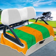 YOKYHOM Summer Golf Cart Seat Covers, Universal Golf Cart Front Seat Towel/Blanket Fit for EZGO/Yama