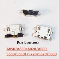 5-100Pcs Micro USB 5pin heavy plate Charging port Connector For Lenovo A850 A830 A820 A800 S650 S658