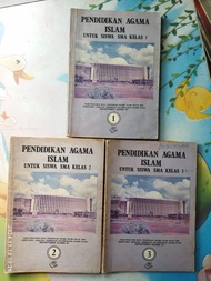 Buku Pelajaran Jadul/Lawas PENDIDIKAN AGAMA ISLAM untuk SMA kelas 1,2,3