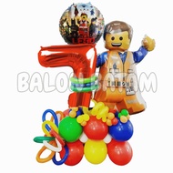 LEGO 80cm Number Balloon Package Birthday Decoration 2220 52pcs Birthday Decoration Set