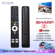 REPLACEMENT SHARP ANDROID TV REMOTE CONTROL 4TC55FJ1X 4T-C65FJ1X FJ1X SERIES ALAT KAWALAN JUAH SHARP