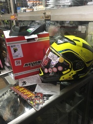 Helm Nolan N44 evo Flip Up Cross Over Yellow Fluo Italy SNI M L XL XXL