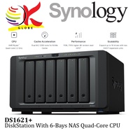 SYNOLOGY DS1621+ NAS DISKSTATION 6-BAYS NAS QUAD-CORE PROCESSOR / DATA BACKUP HOME CLOUD STORAGE