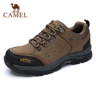 Camel Outdoor Men 'S รองเท้าปีนเขาหนังลื่นสวมใส่รองเท้าปีนเขา