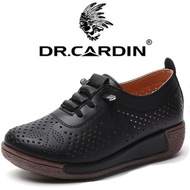 Dr Cardin women shoes Women's casual leather sandals woman Boat Shoes summer Flat Shoes woman Boat S