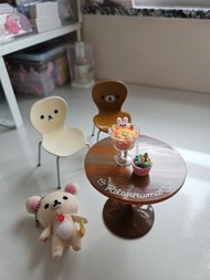 Rilakkuma 食玩 （枱椅及吊飾公仔）San-x