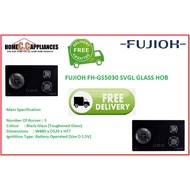 FUJIOH FH-GS5030 SVGL GAS HOB WITH 3 DIFFERENT BURNER SIZE