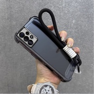 Casing For Samsung A52 samsung A52s 5G Phone Case with lanyard aesthetic boys girls transparent Sili