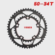 GOLDIX 110BCD 50-34T แผนที่จักรยาน Crankset ห่วงโซ่คู่สําหรับ 9/10/11 ความเร็ว Shimano SRAM พับจักรย