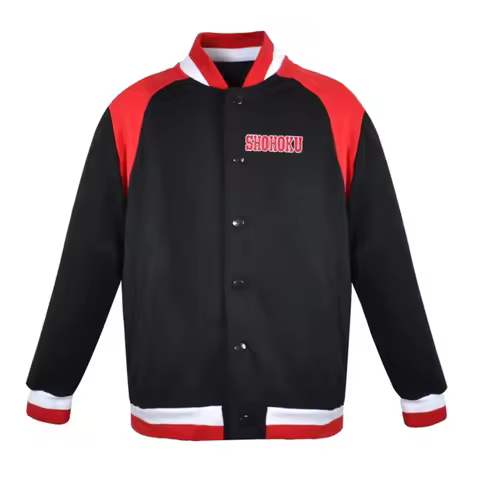 Anime Shohoku School Basketball Team Warm Coat Jersey Autumn Winter Cosplay Costume Sakuragi Jacket 