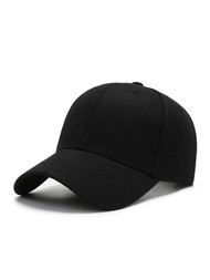 1入組素色棒球帽輕便簡單休閒情侶爸爸帽子中性遮陽帽適合女士和男士