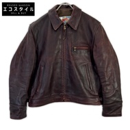 Aero Leather Bordeaux 馬皮羊駝毛內襯公路夾克，38 碼 [二手]