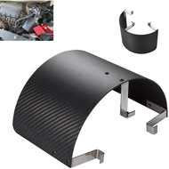 Car Cold Air Intake Cone Sport Air Filter Cover Motion Air Filter Cover Heat Shield Carbon Fiber