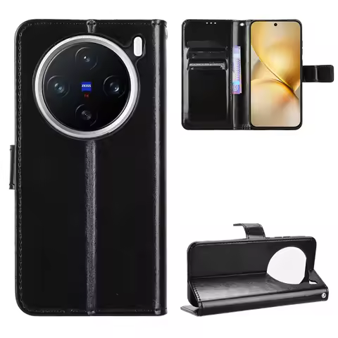 For Vivo X200 Pro Mini Luxury Leather Cameraless Flip Wallet Phone Case For Vivo X200 Pro 5G Case St