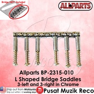 Allparts BP-2315-010 L Shaped Bridge Saddles Electric Guitar Saddle Gitar Elektrik Guitar Acc Repair