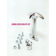 Hood Catch Willys CJ7 Jeep Chrome Side Hood Hook Made In Taiwan SW-5836-A2