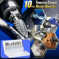 10Pcs Tungsten Carbide Double Cut Rotary Mata Porting 3mm / 6mm Carbide Burr Mata Korek Porting Dril