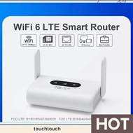 WiFi6 Router 4G WiFi Portable Router Compatible with Non-Contract 5G SIM Cards US-Plug touchtouch.