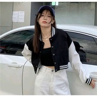 MS BaseBall Crop Jacket / Crope Varsity Wanita