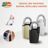 Refillable Butane Torch Lighter Flexible Neck Windproof BBQ Kitchen Candle Igniter