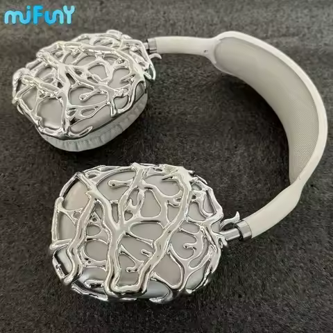 Mifuny Airpods Max Case Cover Silver Creative Earphone Case Protector Custom for Airpods Max Earphon