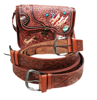 Genuine Cowhide Leather Width 1.5 Lenght 42-45