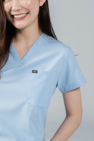 REKA SCRUBS - สี Billie Blue - MOTIF (ชุดสครับแพทย์ พยาบาล พร้อมปักชื่อ)
