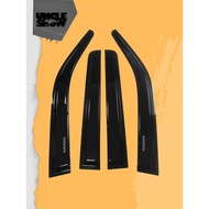 Rain Visor - Nissan Navara D40 2004 2005 2006 2007 2008 2009 2010 2011 2012 2013 2014 2015 Gutter IM