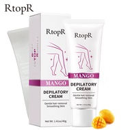 RtopR Mango Depilatory Cream Gentle Hair Removal Smoothing Skin