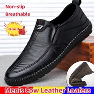Men’s slip-on business causal leather shoes Men loafers Fashion Flat Shoes Casual Driving Shoes