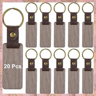 (NVIS) Wood Keychain Blanks Personalized Keychain Tags Small Key Chain Bulk for Laser Engraving