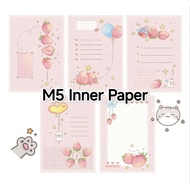 M5 5 hole Inner Pape Page M5 5孔计划本活页纸内页