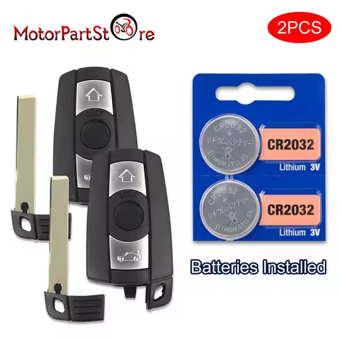 2pcs Car Remote Key 315Mhz with Chip Keyless Entry for BMW CAS3 X6 E60 E61 E90 E91 E92 E93 E82 E63 E