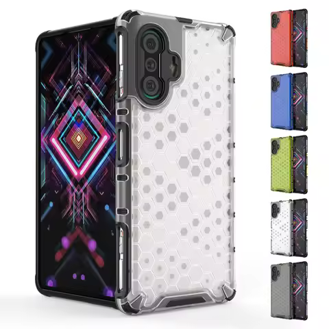 Shockproof Case for Redmi K40 Gaming Cover Xiaomi Redmi K40 Gaming New Transparent Honeycomb Clear C