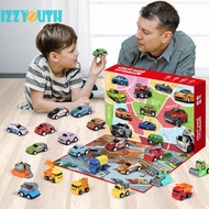 [Izzyouth.my] Cars Christmas Advent Calendar Toy Advent Calendar for Kids 3 Years Old and Up *