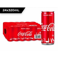 Coca-Cola / Coke Original Coke Rasa Asli 320ml x 24 cans (Bulk)