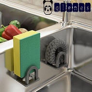 GLENES Sponge Holder, Space Aluminium Wall-mounted Drying Rack, Rustproof Kitchen Storage Organizer for Kitchen