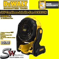 COMBO DEWALT DCE512 18V / 20V MAX DeWalt Rechargeable Fan Jobsite Fan , **Bare Tools or Battery Char