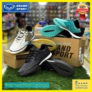 (ใหม่ล่าสุด) รองเท้าร้อยปุ่ม Grand sport (ลิขสิทธิ์แท้) แกรนด์สปอร์ต ร้อยปุ่ม รองเท้าสนามหญ้าเทียม Grand sport