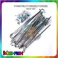 157 CHROME SPOKE (36PCS) FOR Y100, Y110 SS, Y125Z (REAR)