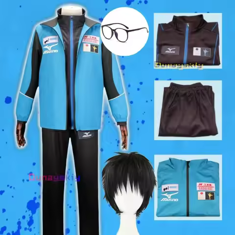 YURI!!! On ICE Katsuki Yuri Sportswear Jersey Uniform Outfits Anime Cosplay Halloween Role Playing P