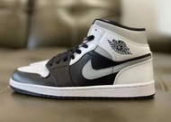 🔝Air Jordan 1 mid white shadow 黑白灰 影子灰