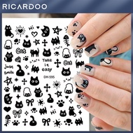 Cat Stickers Nail Stickers Cat Back Adhesive Nail Stickers Small cat decoration stickers Ricardo