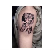 (SEMI PERMANENT) temporary tattoo ZR 021 FATHER AND CHILD size 12x9 long-lasting temporary tattoo st