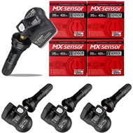Autel TPMS Sensors Set of 4, Rubber Stem Tire Pressure Sensor, 315MHz & 433MHz MX Sensor, Programmab