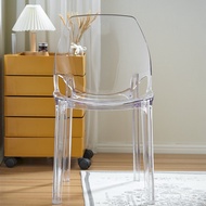 Acrylic Transparent Chair Plastic Stool Crystal Stool Devil Ghost Chair Nordic Dining Chair Creative