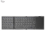 B089T Portable Folding Keyboard with Trackpad Rechargeable Mini Wireless  Keyboard for IOS and   C